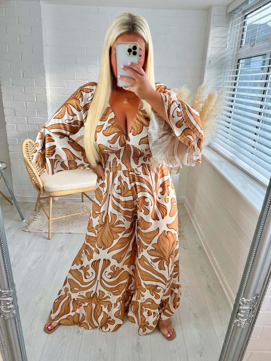 Maya jumpsuit Tan