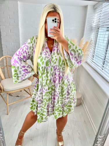 Zara dress green/lilac