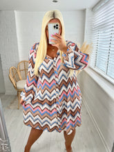 Load image into Gallery viewer, Brid dress- white/tan